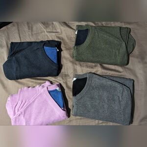 John Henric V-neck Cotton Sweaters